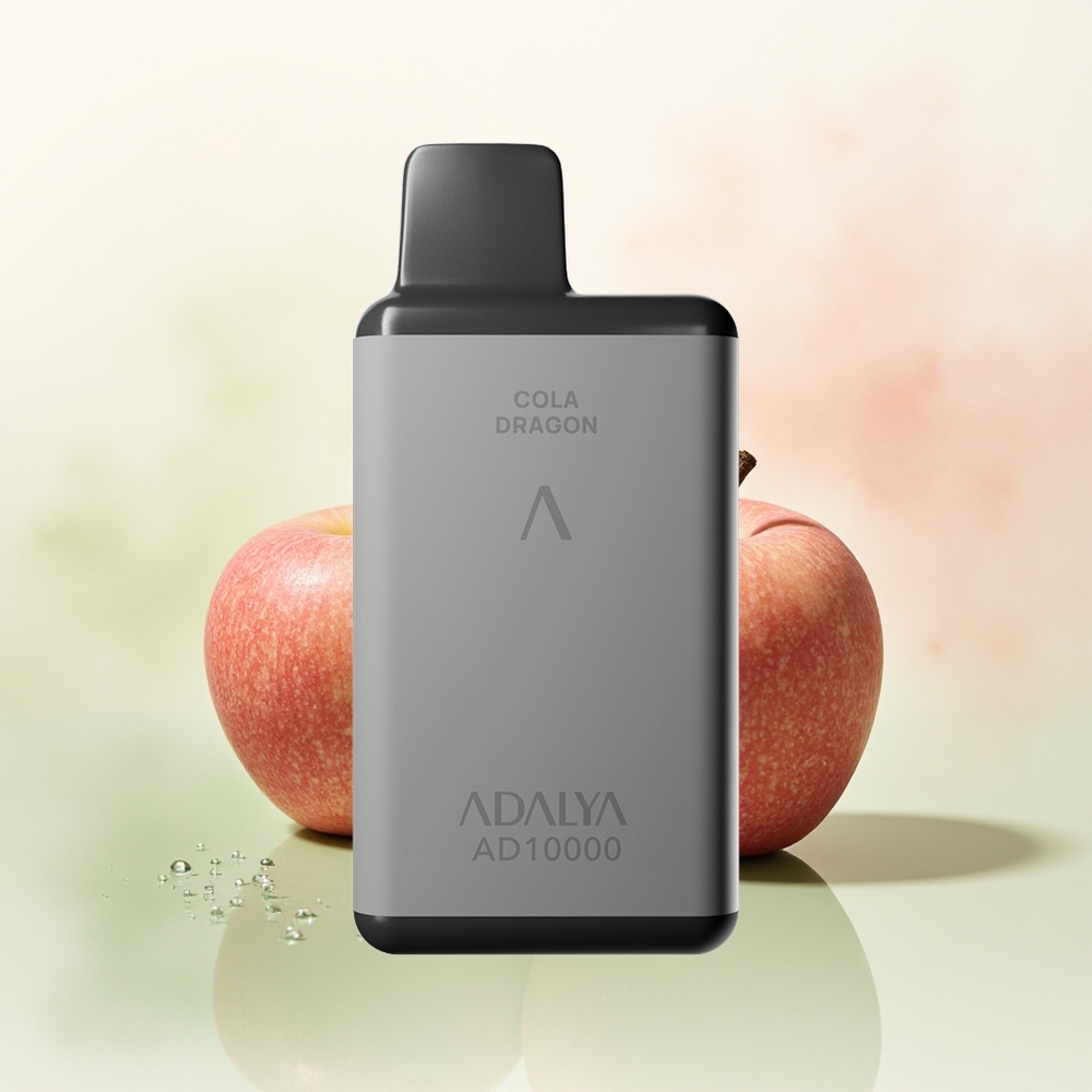 Adalya AD 10000 Puffs The Two Apples - Space Gray & USB-C