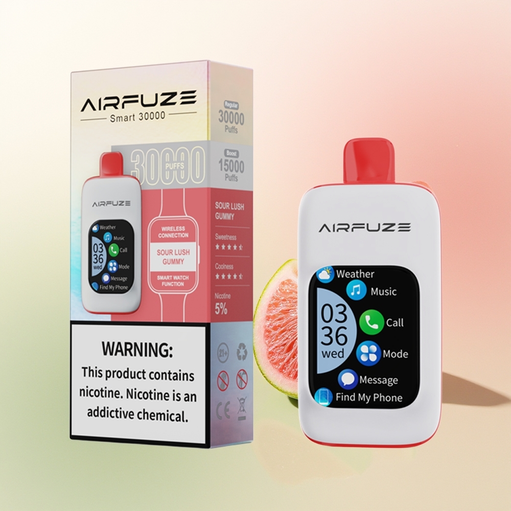 AirFuze Smart 30000 Puffs Sour Lush Gummy Touch 5% Type-C