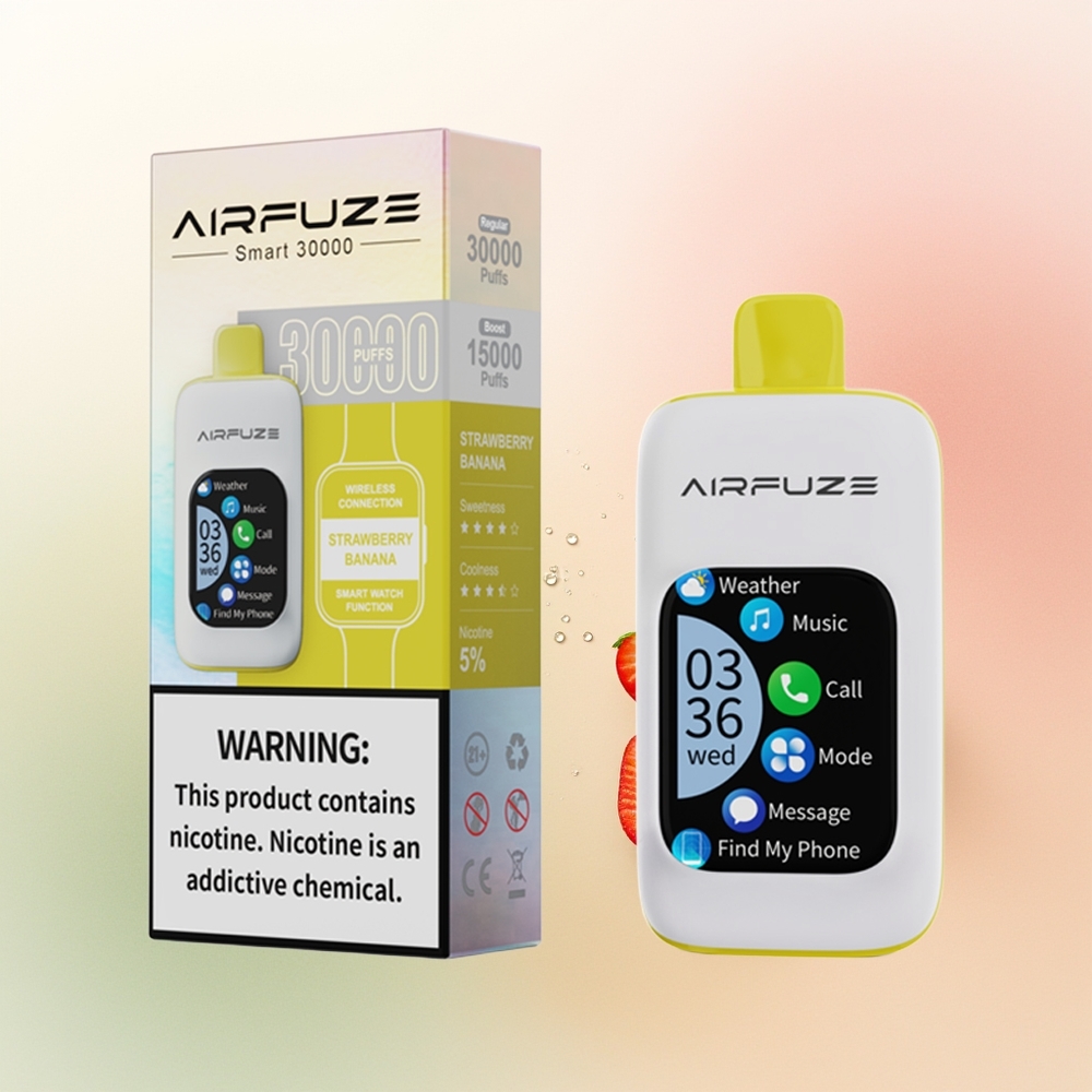 AirFuze Smart 30000 Puffs Strawberry Banana Smart 900mAh Type-C