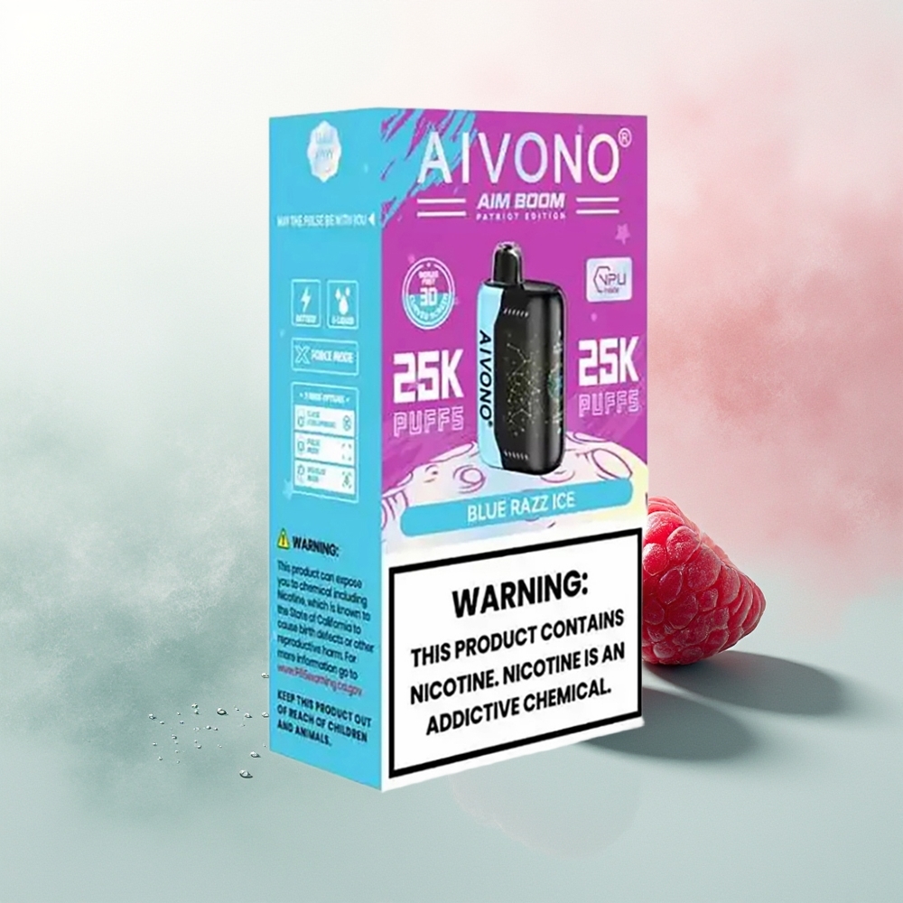 Aivono Aim Boom 25000 Puffs Blue Razz Ice with 28ml & 650mAh
