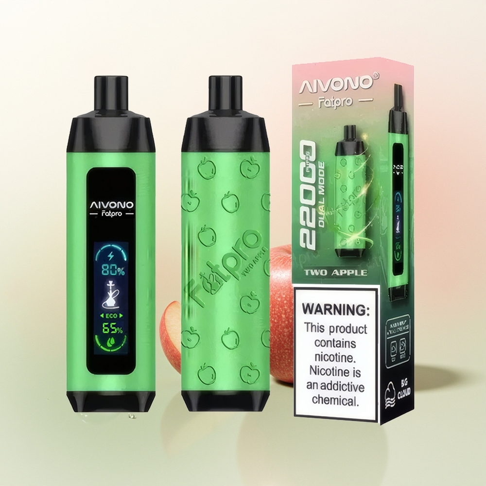 Aivono Aim Fatpro 22000 Puffs Twin Apple 28ml 10 Flavors