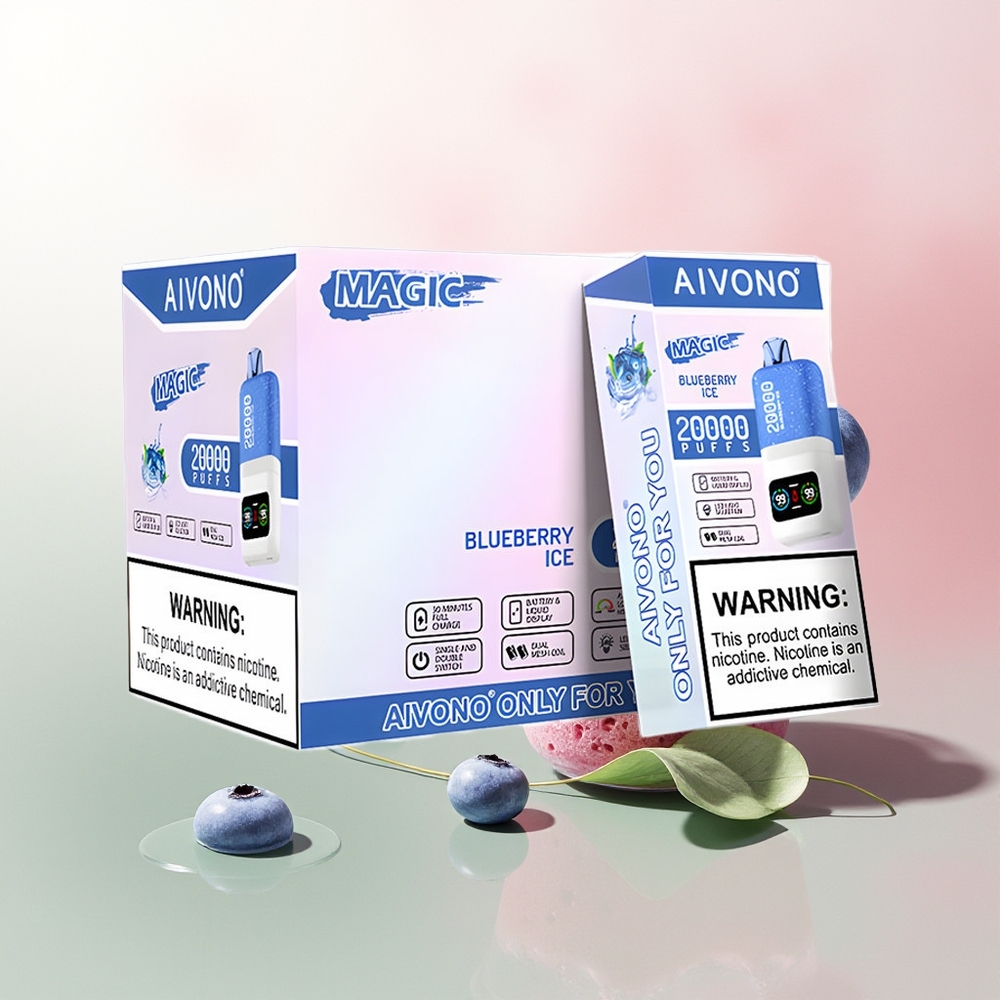 Aivono Aim Magic 20000 Puffs Blueberry Ice Dual Mesh LCD