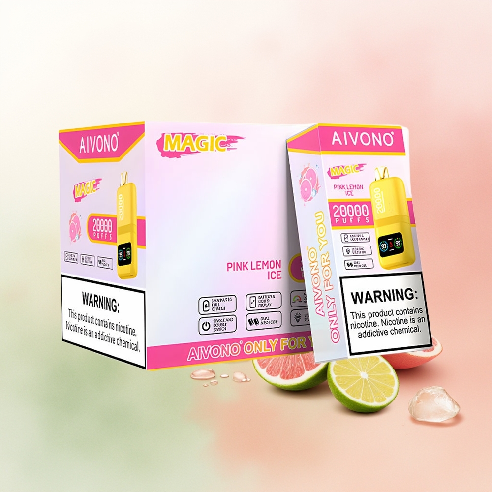 Aivono Aim Magic 20000 Puffs Pink Lemon Ice with Dual Mesh and Type-C