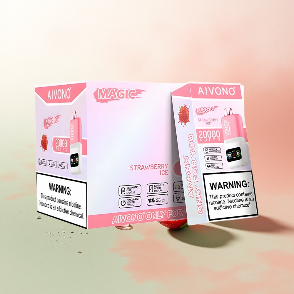 Aivono Aim Magic 20000 Puffs Strawberry Ice Dual Mesh Rechargeable