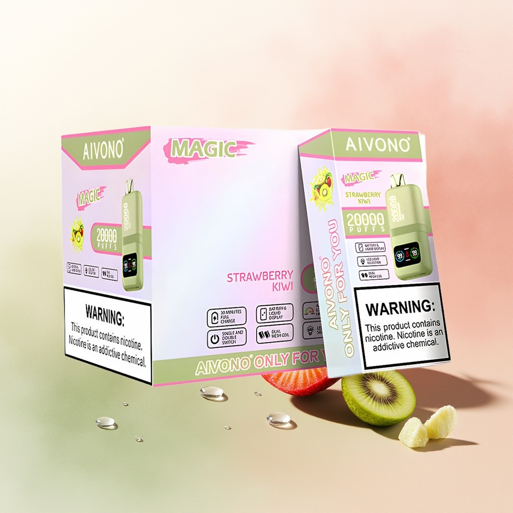 Aivono Aim Magic 20000 Puffs Strawberry Kiwi Dual Mesh LCD