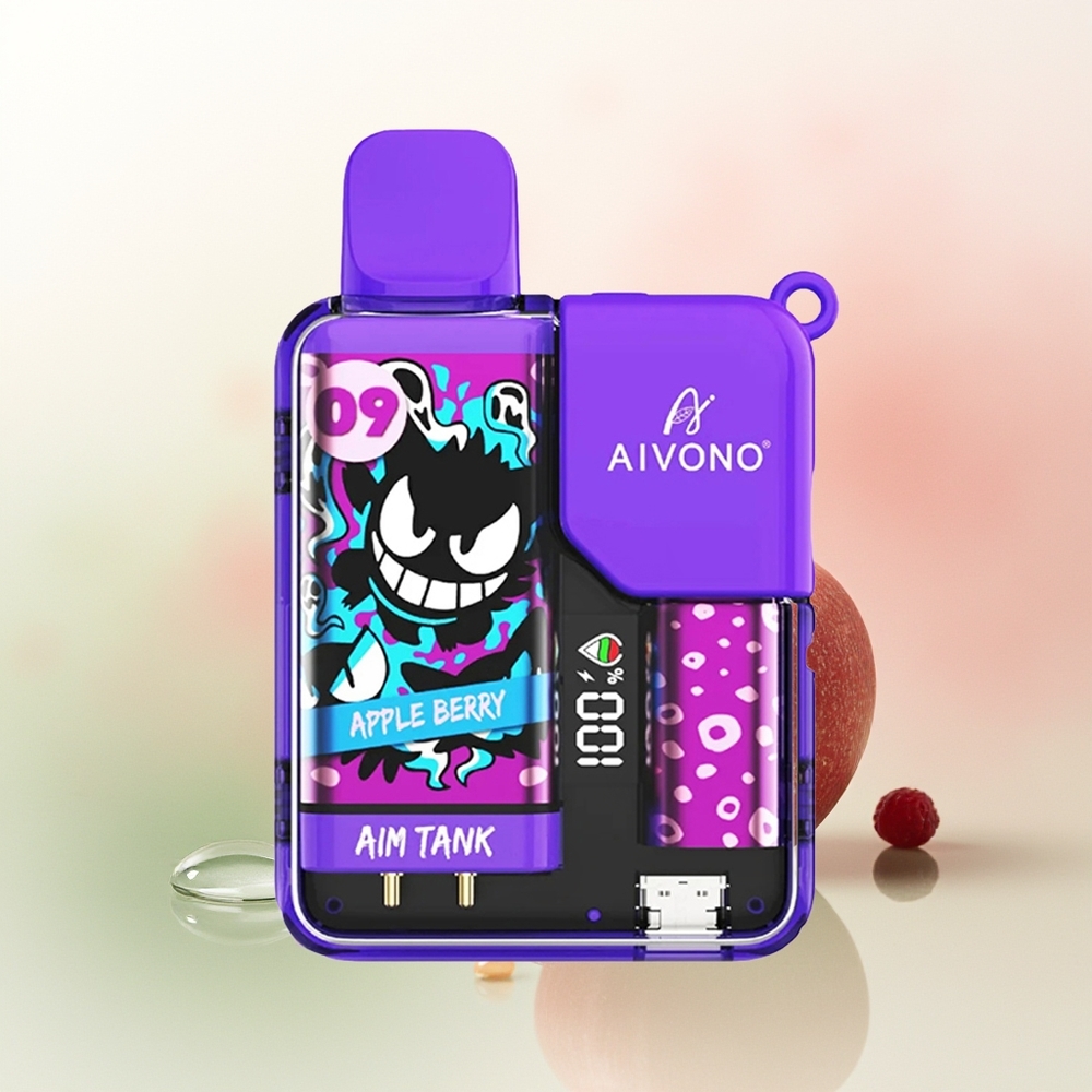 Aivono Aim Tank 9500 Puffs Apple Berry 18ml LCD