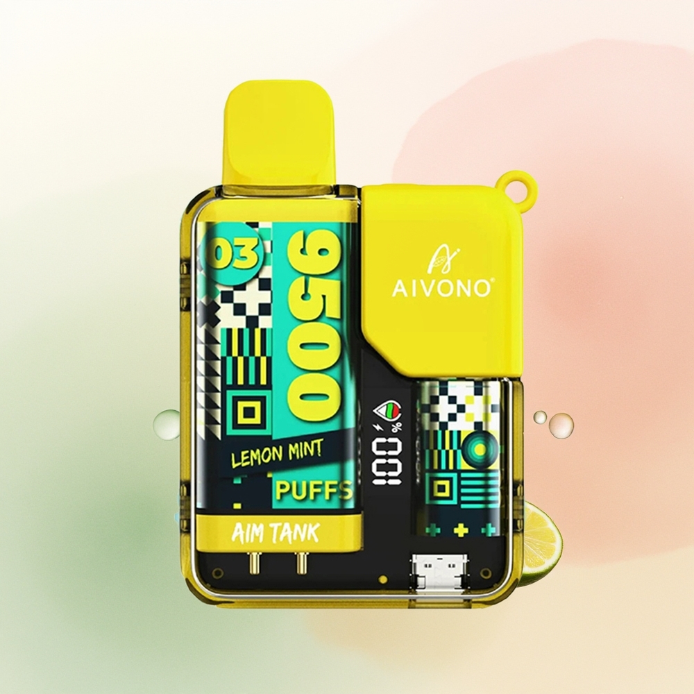 Aivono Aim Tank 9500 Puffs Lemon Mint 18ml 650mAh