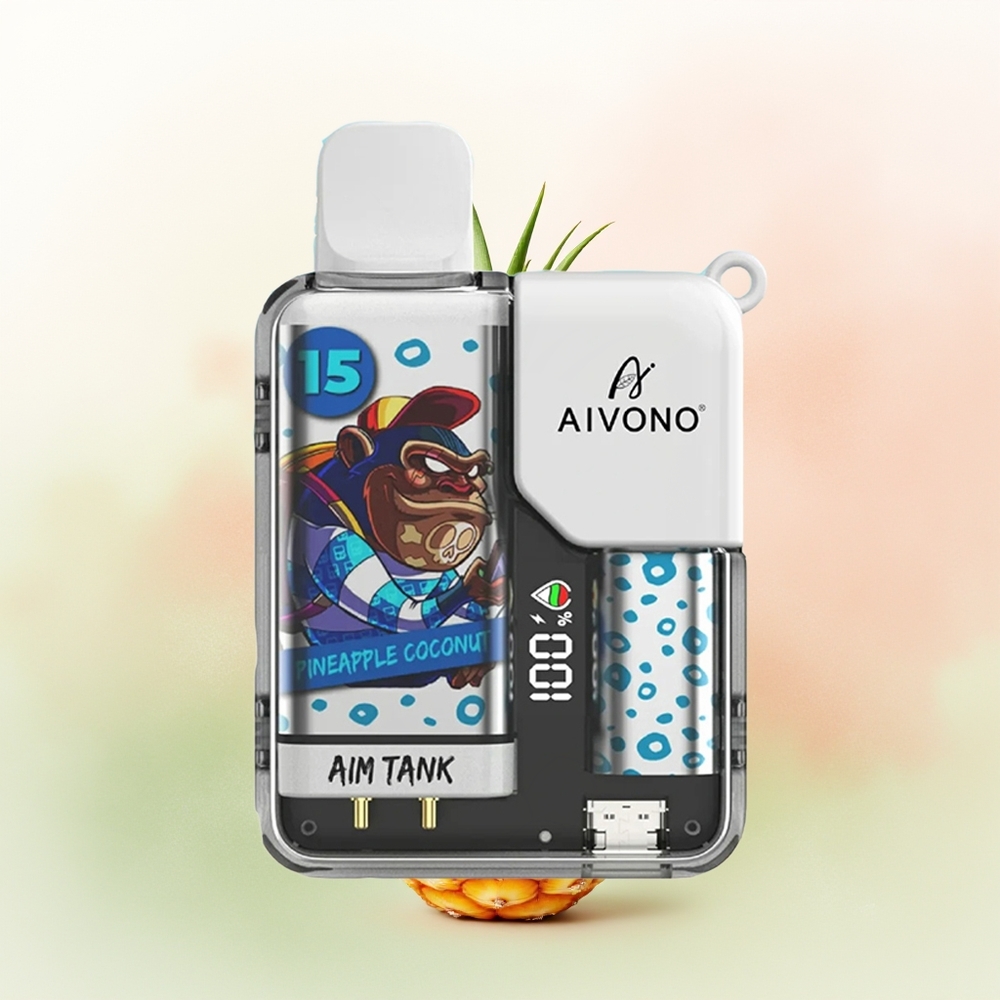 Aivono Aim Tank 9500 Puffs Pineapple Coconut 18ml Mesh