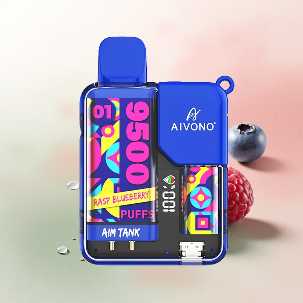 Aivono Aim Tank 9500 Puffs Rasp Blueberry 18ml 650mAh