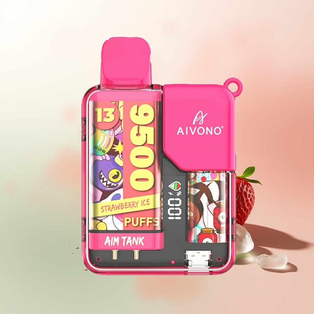 Aivono Aim Tank 9500 Puffs Strawberry Ice 18ml Mesh