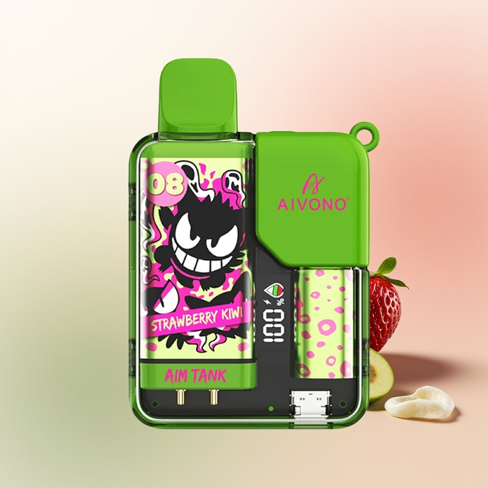 Aivono Aim Tank 9500 Puffs Strawberry Liwi 18ml Mesh