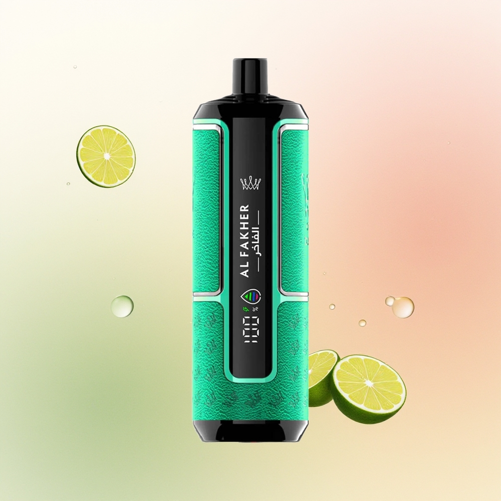 Al Fakher Crown Bar 15K Hypermax Puffs Lime Breeze 22ml 6mg DTL Disposable Vape