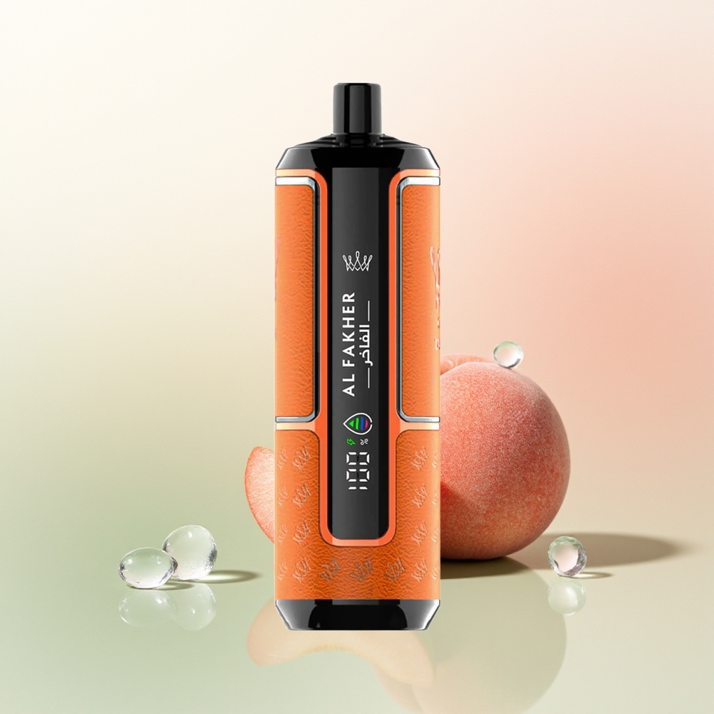 Al Fakher Crown Bar 15K Hypermax Puffs Peach Ice 22ml 6mg DTL