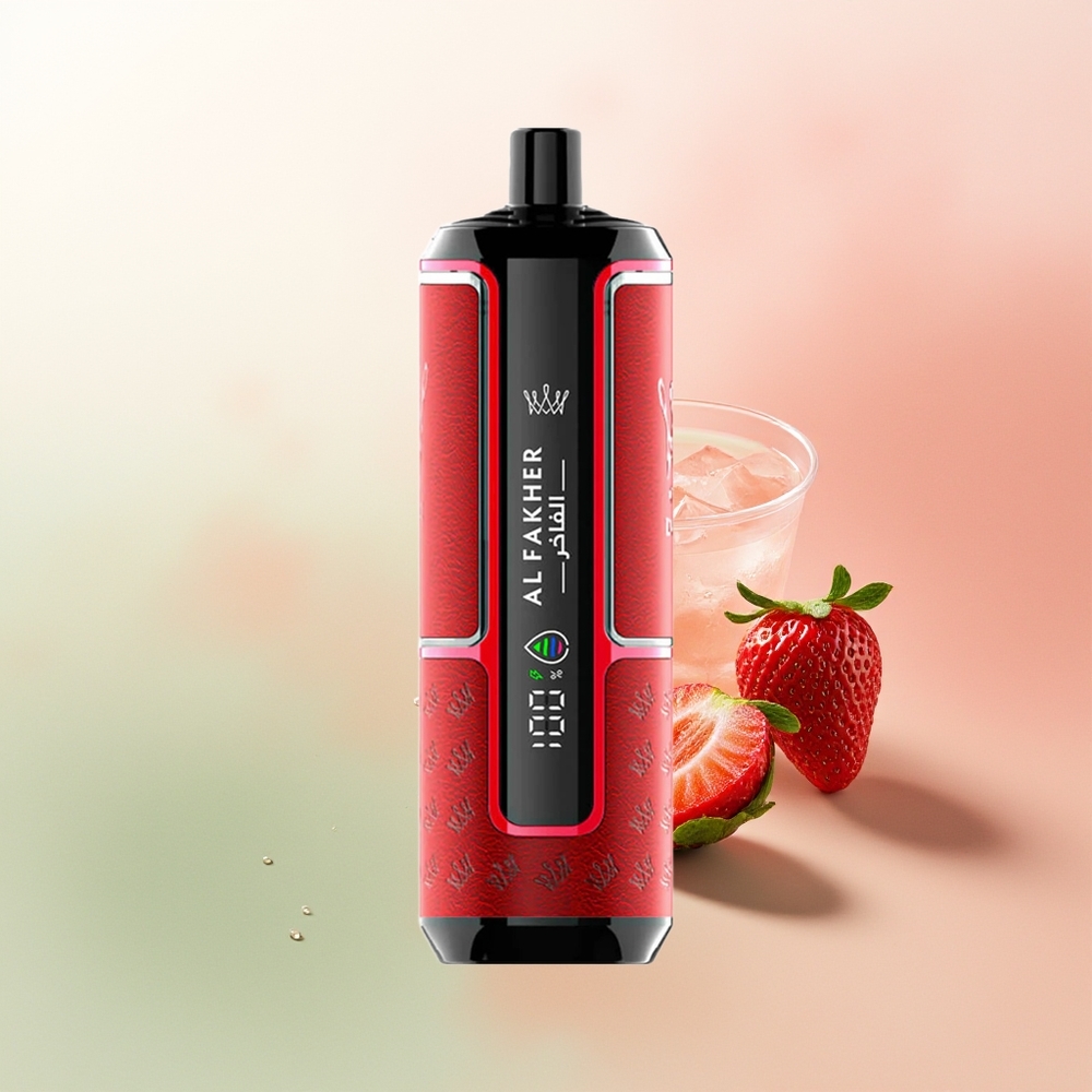 Al Fakher Crown Bar 15K Hypermax Puffs Strawberry Punch Lightweight DTL