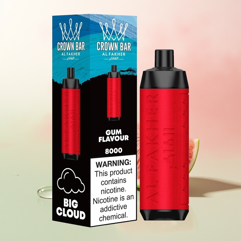 Al Fakher Crown Bar 8000 Crystal Puffs Disposable Vape with 18ml Liquid and 600mAh Battery