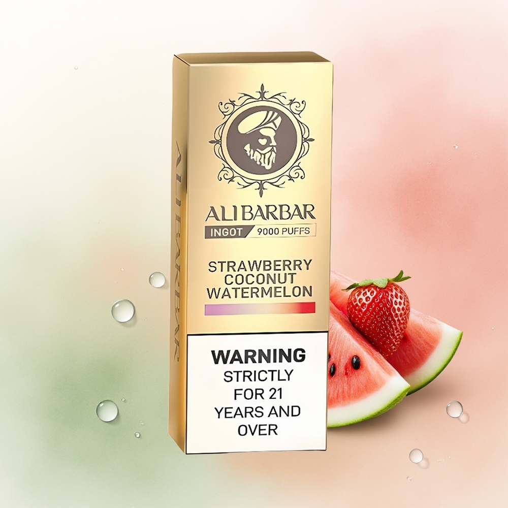 Alibarbar Ingot 9000 Puffs Strawberry Coconut Watermelon 22ml 2350mah