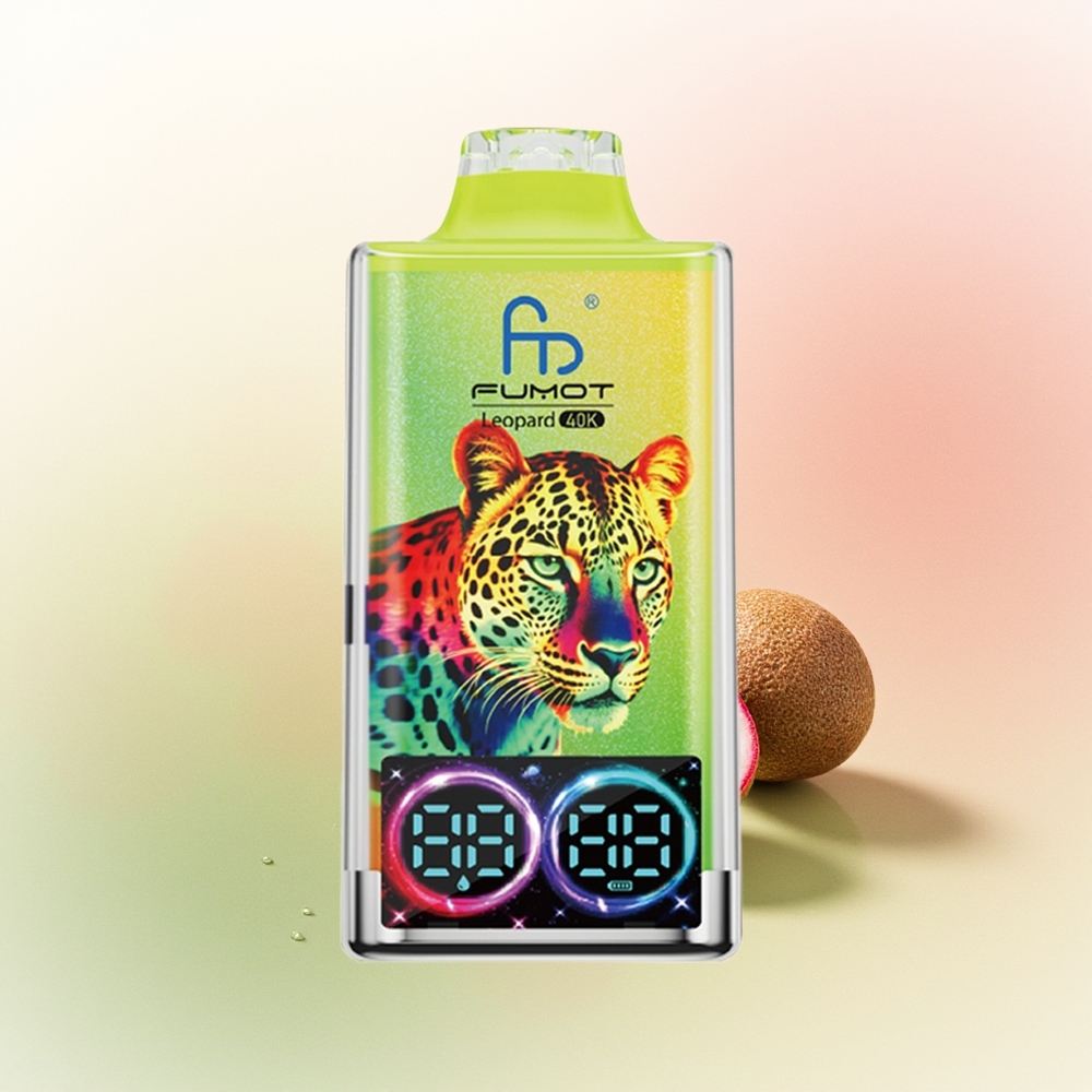 Fumot Leopard 40K Puffs Kiwi Passion Fruit Guava 5% Nicotine Dual Mesh