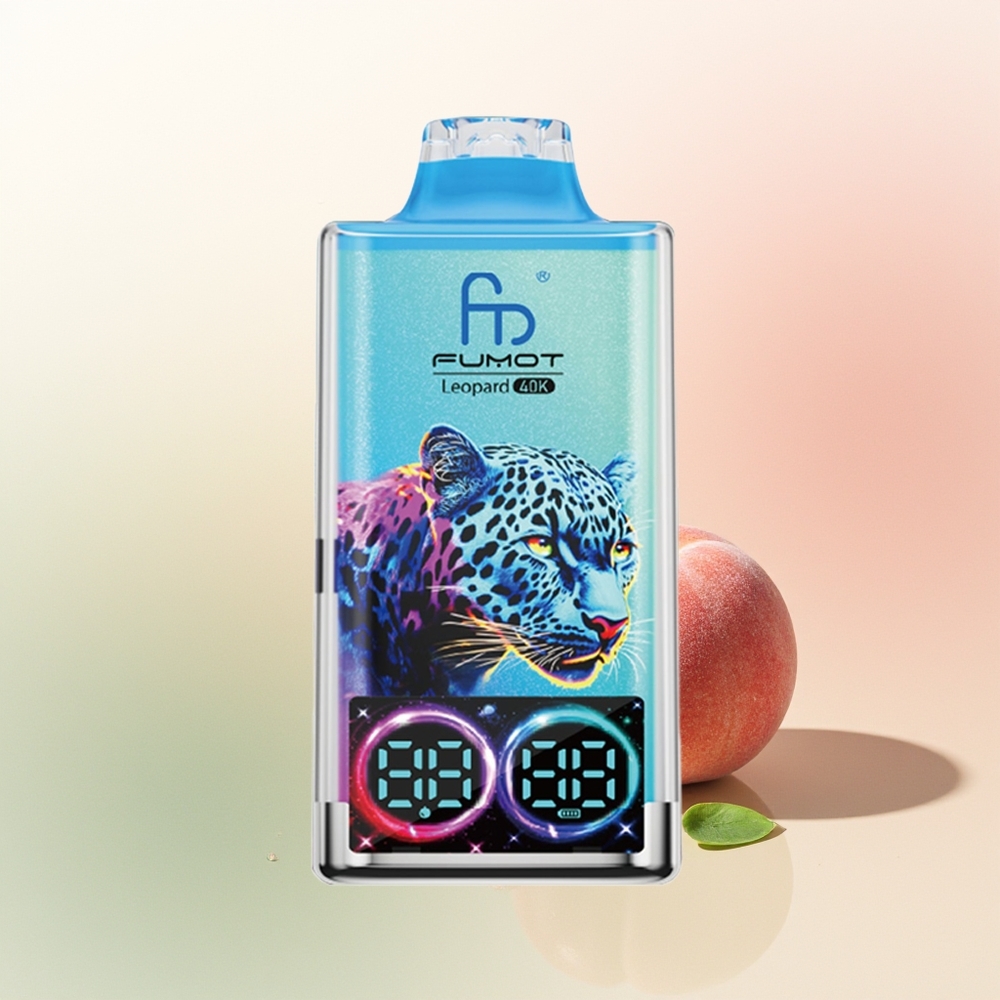 Fumot Leopard 40K Puffs Peach Berry Dual Mesh 5% Nicotine
