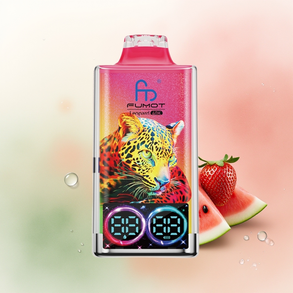 Fumot Leopard 40K Puffs Strawberry Watermelon Dual Mesh 700mAh