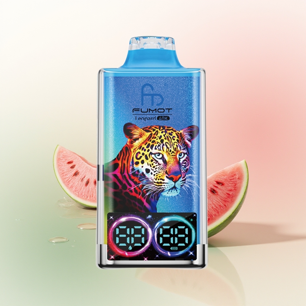 Fumot Leopard 40K Puffs Watermelon Bubblegum 5% Nicotine Dual Mesh