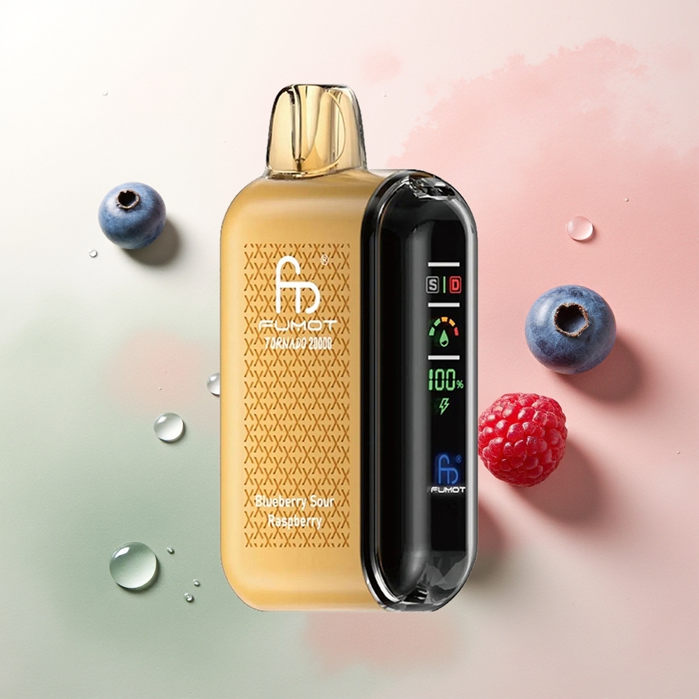 Fumot Tornado 20000 Puffs Blueberry Sour Raspberry Dual Mesh Airflow