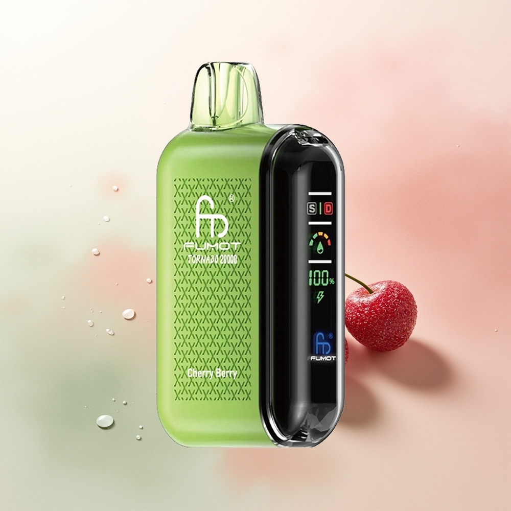Fumot Tornado 20000 Puffs Cherry Berry Dual Mesh Airflow