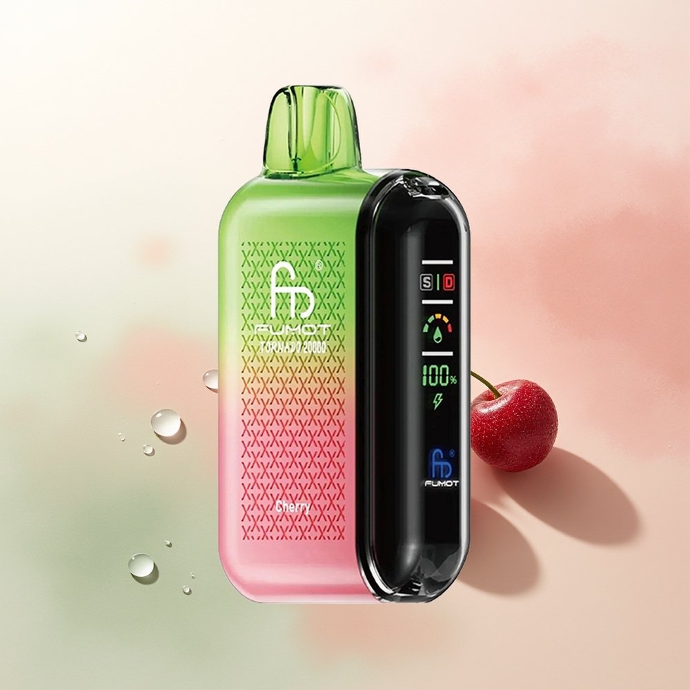 Fumot Tornado 20000 Puffs Cherry Dual Mesh Smart Display