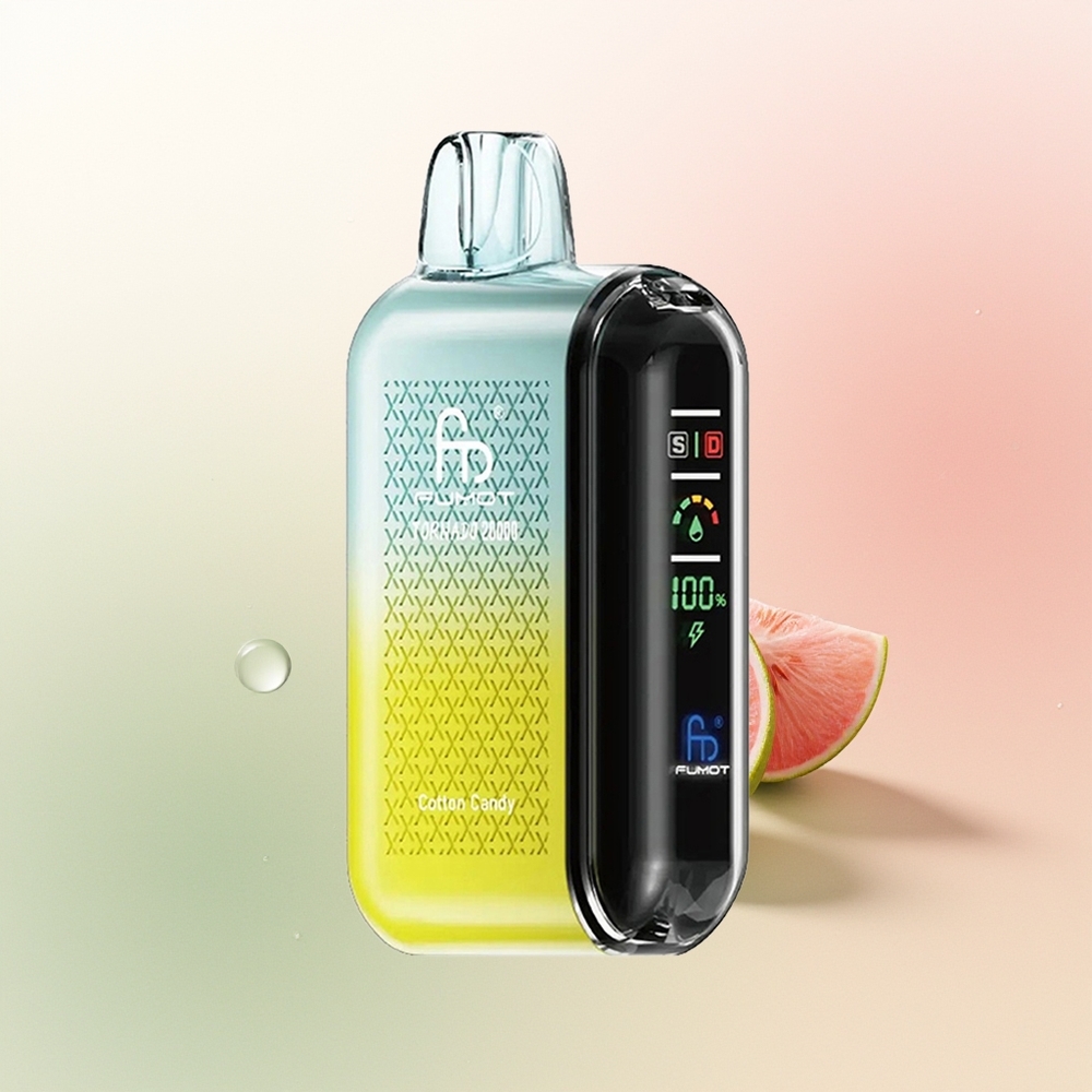Fumot Tornado 20000 Puffs Cotton Candy Dual Mesh Smart Display