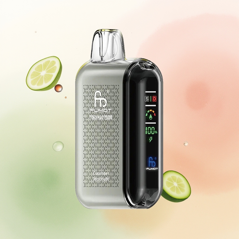 Fumot Tornado 20000 Puffs Cucumber Lemonade Smart Display Airflow Control