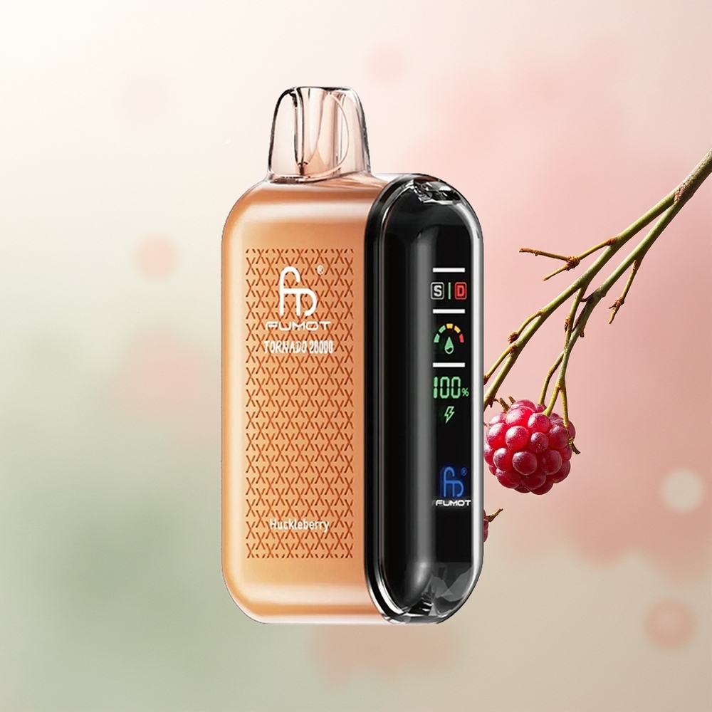 Fumot Tornado 20000 Puffs Huckleberry Dual Mesh Smart Display