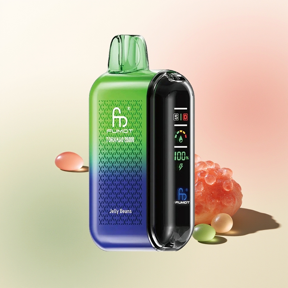 Fumot Tornado 20000 Puffs Jelly Beans Dual Mesh Smart Display