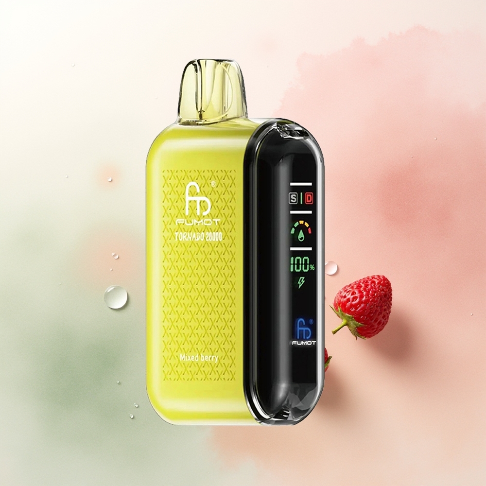 Fumot Tornado 20000 Puffs Mixed Berry Dual Mesh Smart Display