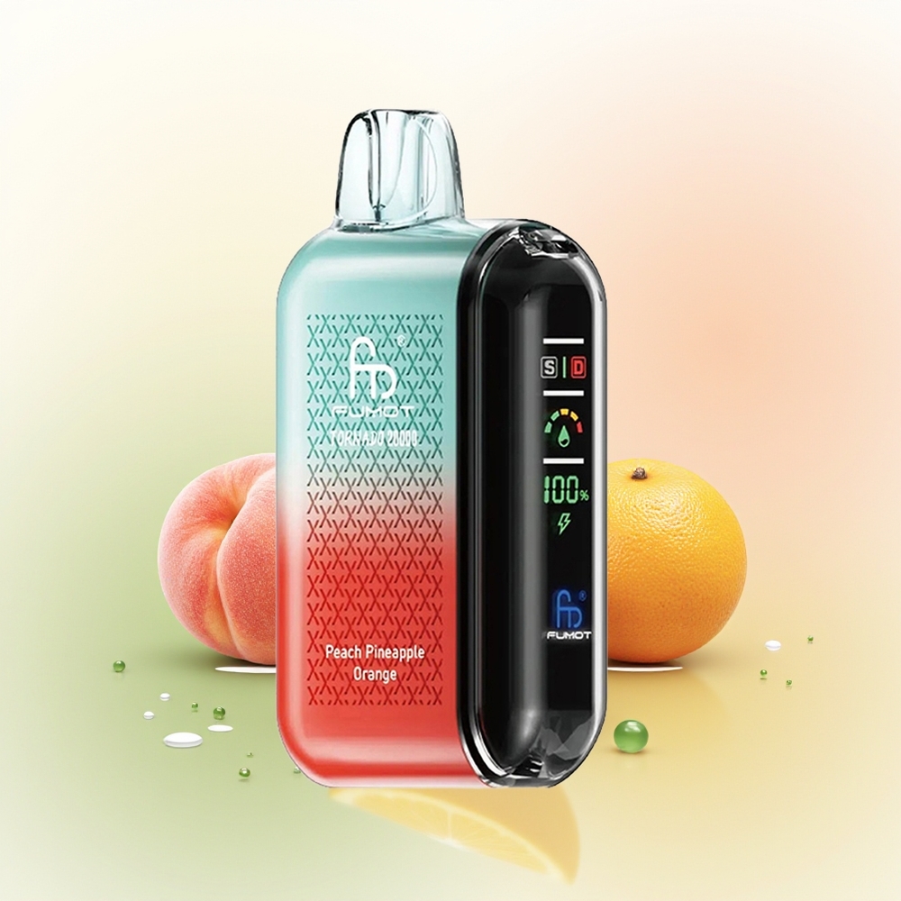 Fumot Tornado 20000 Puffs Peach Pineapple Orange Dual Mesh Airflow Control