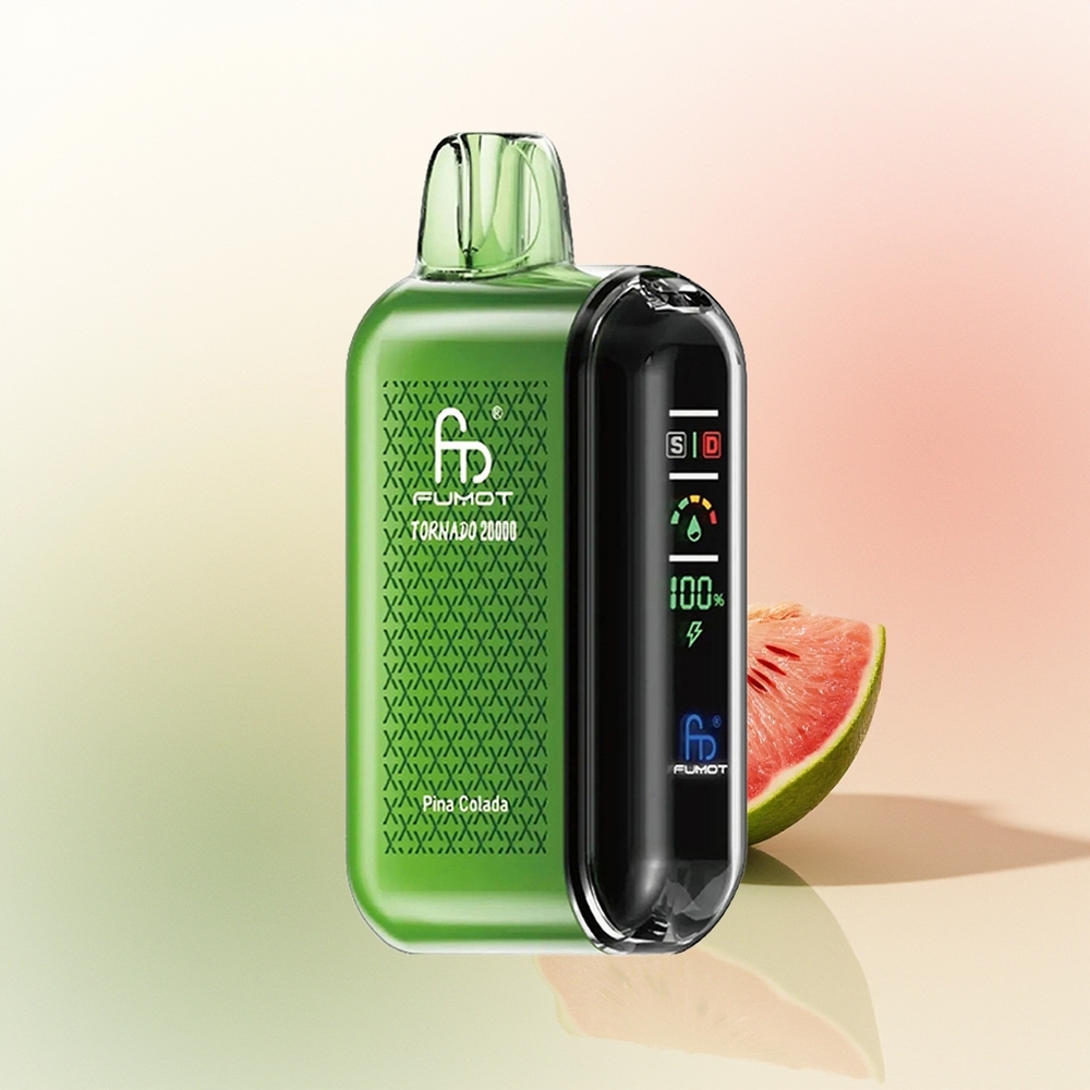 Fumot Tornado 20000 Puffs Pina Colada Dual Mesh Coil Smart Display