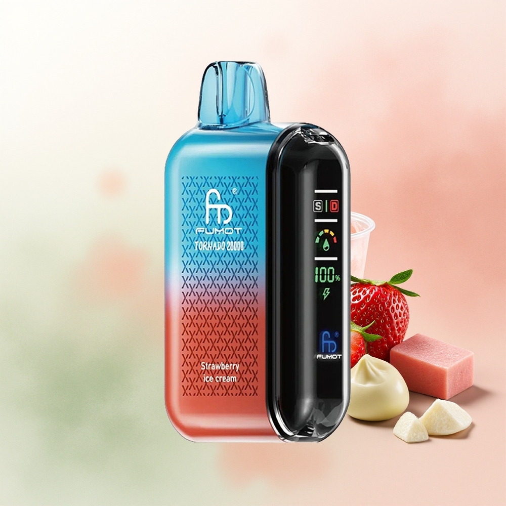 Fumot Tornado 20000 Puffs Strawberry Ice Cream Dual Mesh Airflow
