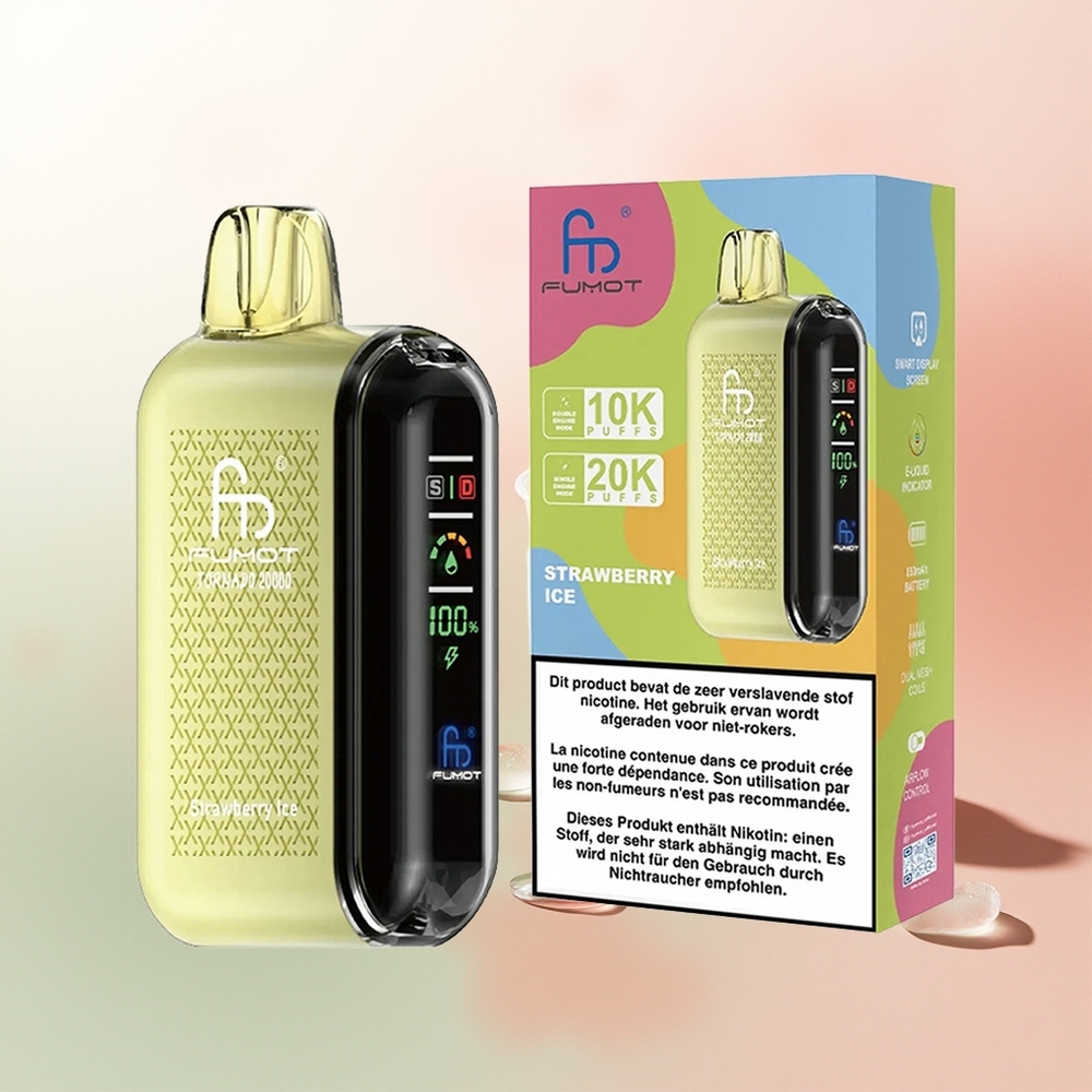 Fumot Tornado 20000 Puffs Strawberry Ice Dual Mesh Airflow