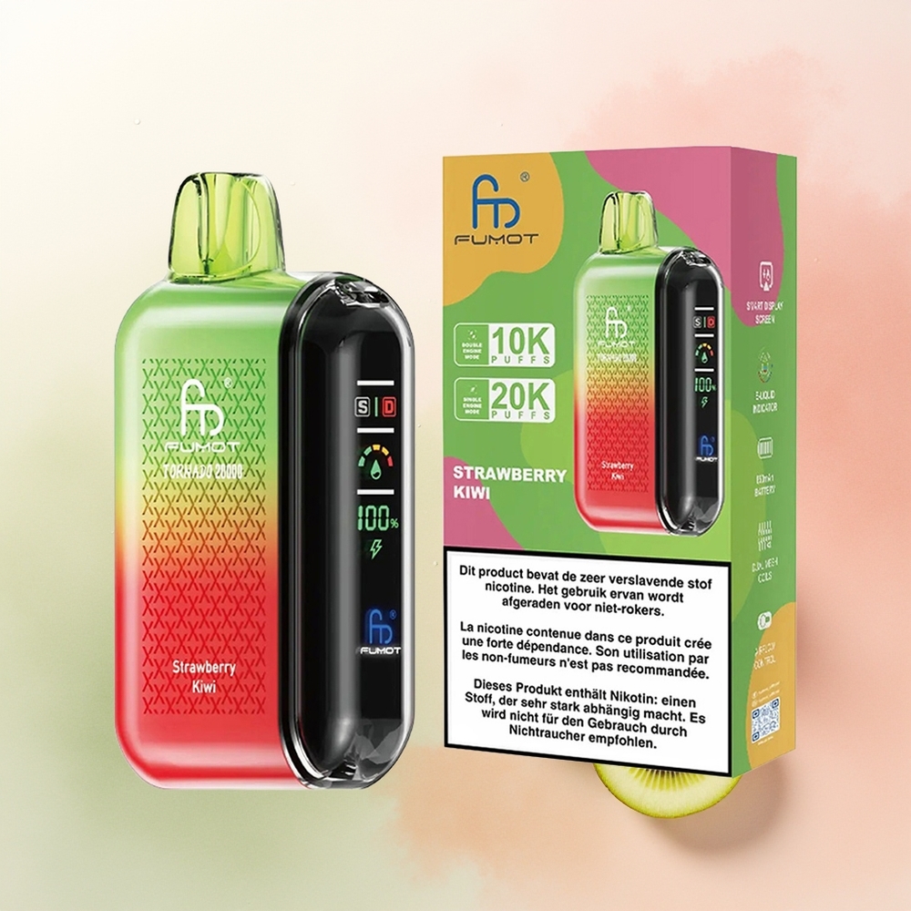 Fumot Tornado 20000 Puffs Strawberry Kiwi Dual Mesh Airflow