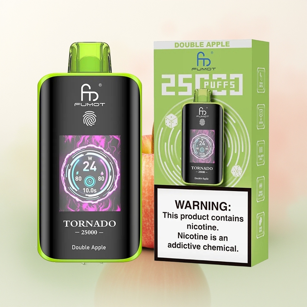Fumot Tornado 25000 Puffs Double Apple HD Screen 700mAh