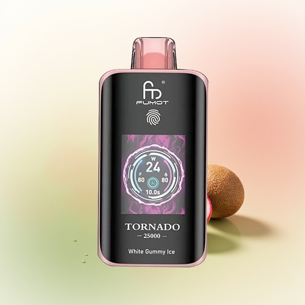 Fumot Tornado 25000 Puffs Kiwi Passion Fruit Guava HD Rechargeable