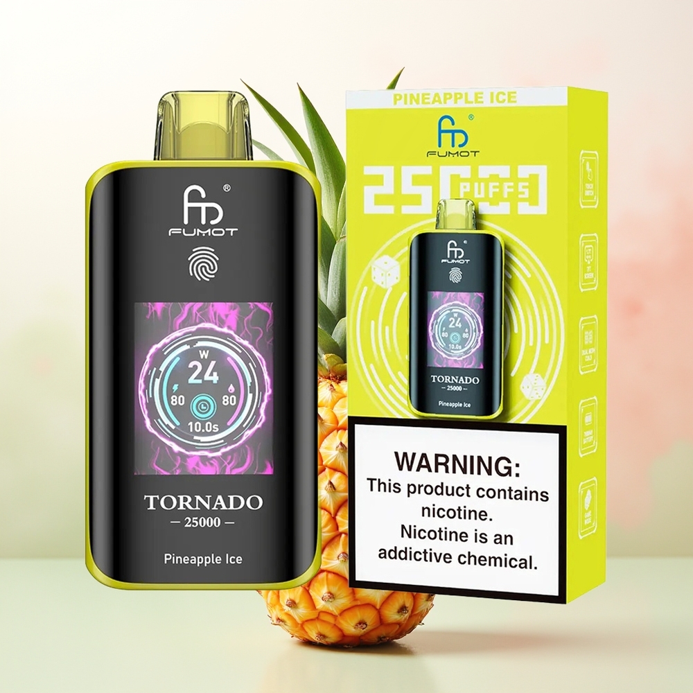 Fumot Tornado 25000 Puffs Pineapple Ice HD 700mAh
