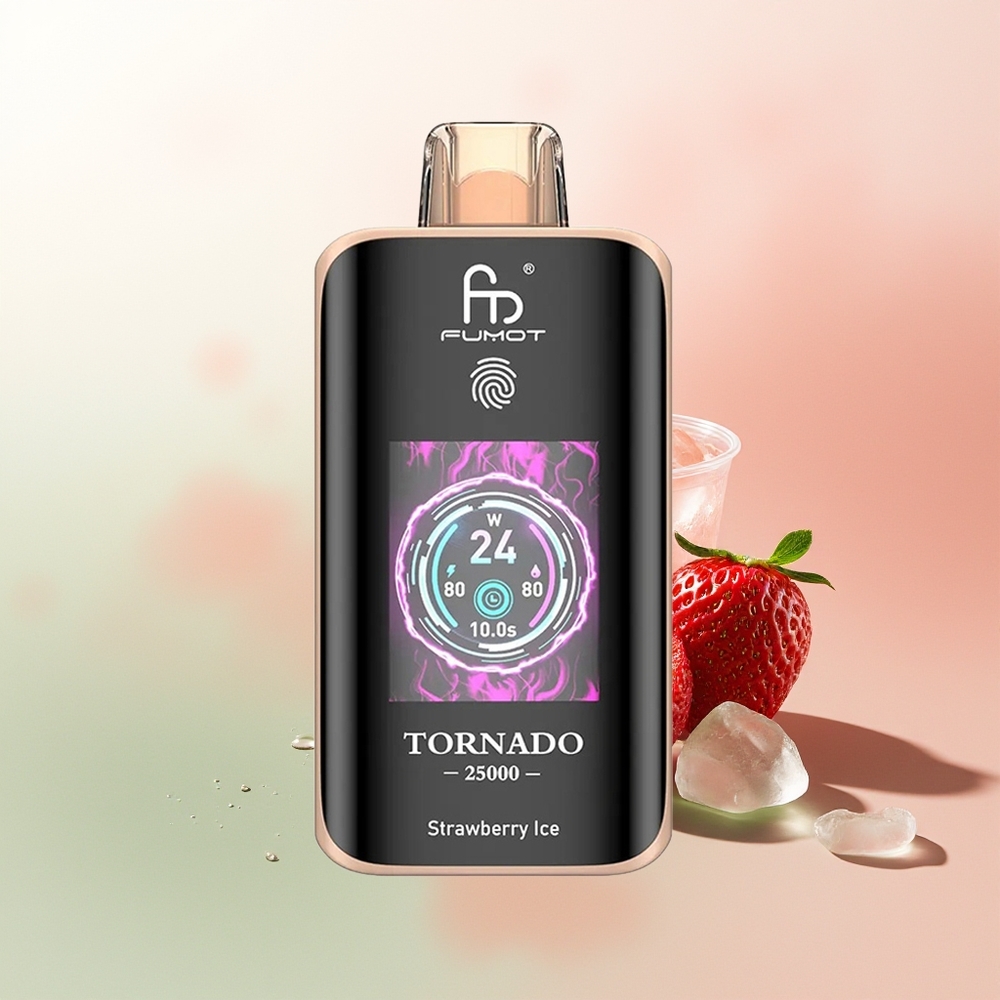 Fumot Tornado 25000 Puffs Strawberry Ice HD with 700mAh Battery