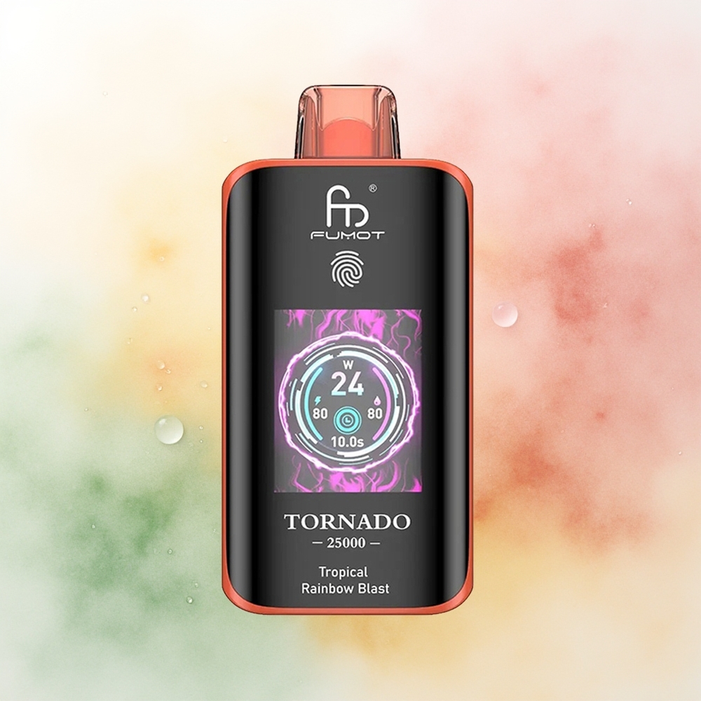 Fumot Tornado 25000 Puffs Tropical Rainbow Blast HD Rechargeable