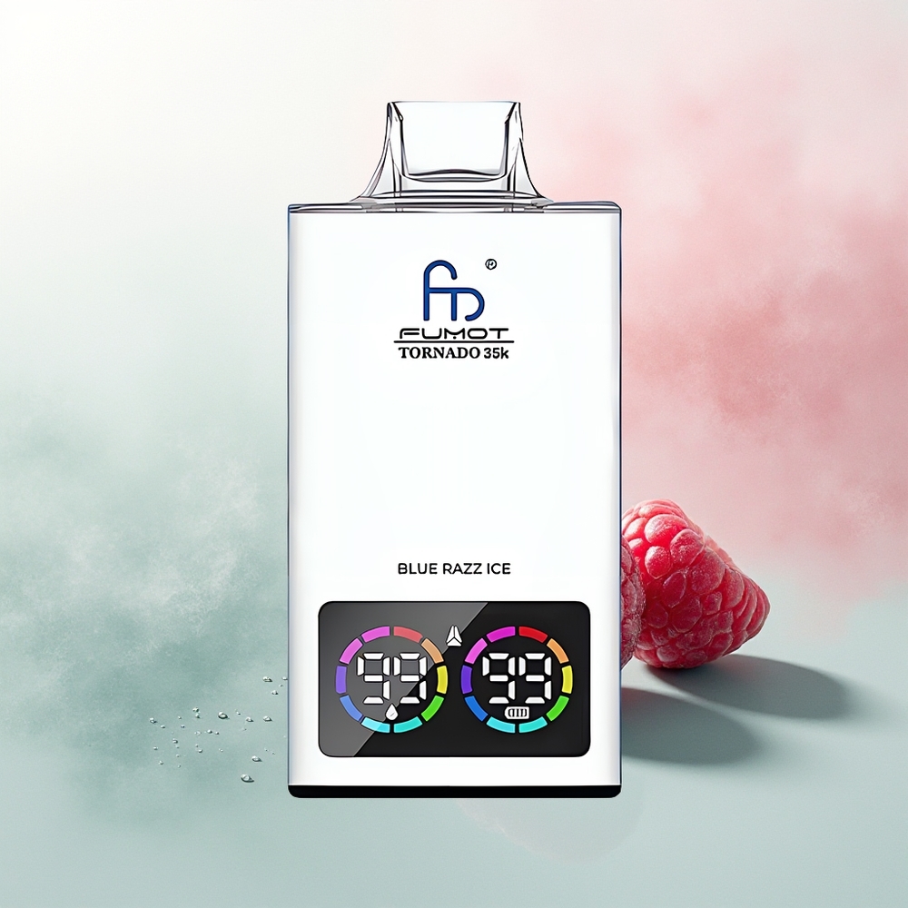 Fumot Tornado 35000 Puffs Blue Razz Ice Dual Mesh RGB