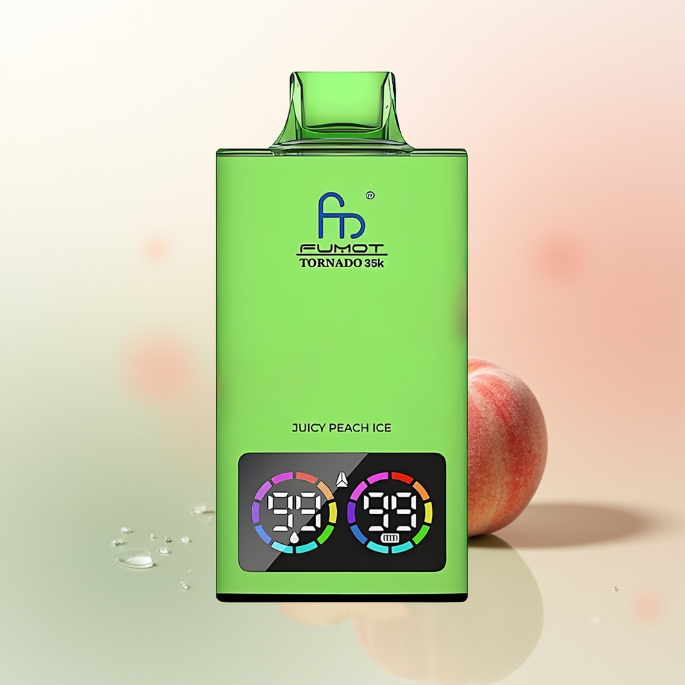 Fumot Tornado 35000 Puffs Juicy Peach Ice Dual Mesh RGB Disposable Vape