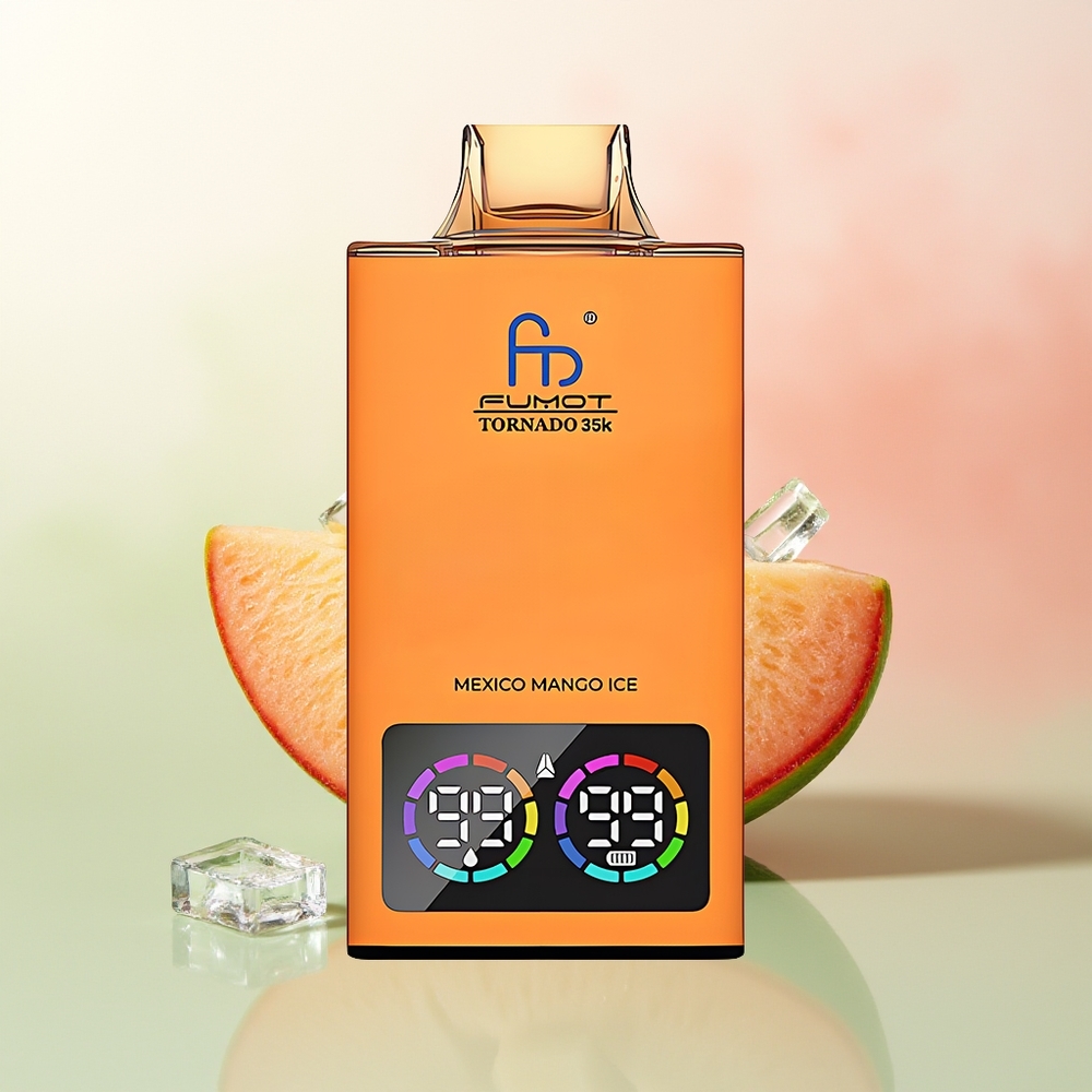 Fumot Tornado 35000 Puffs Mexico Mango Ice Dual Mesh RGB Disposable Vape