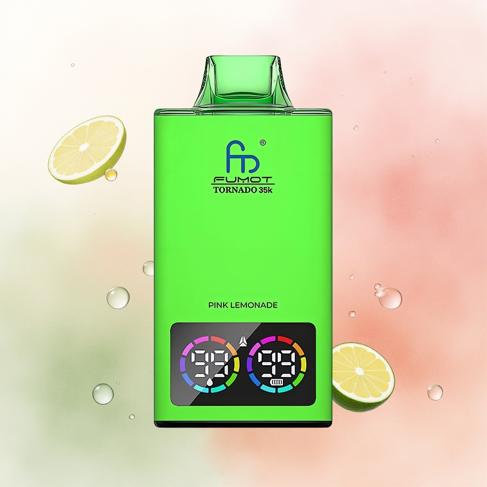 Fumot Tornado 35000 Puffs Pink Lemonade Dual Mesh RGB