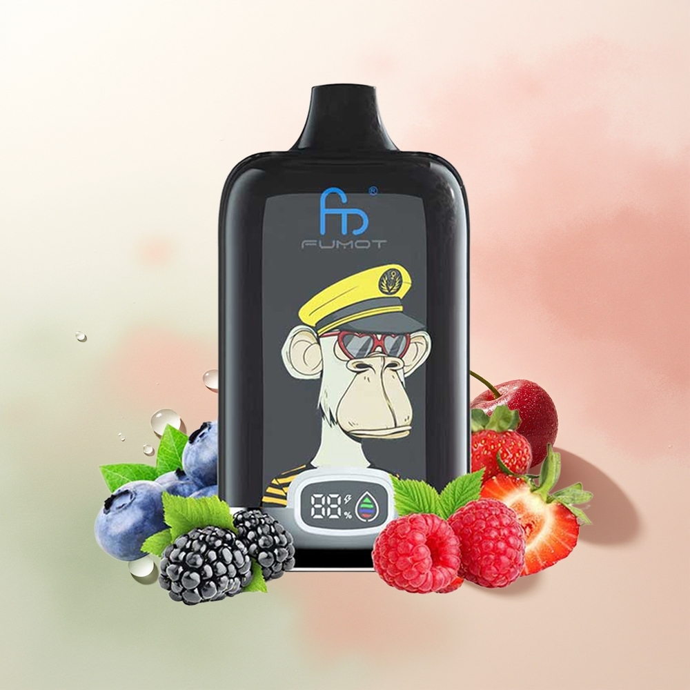 Fumot Tornado Digital Box 12000 Puffs Cherry Mesh Light 20ml Type-C