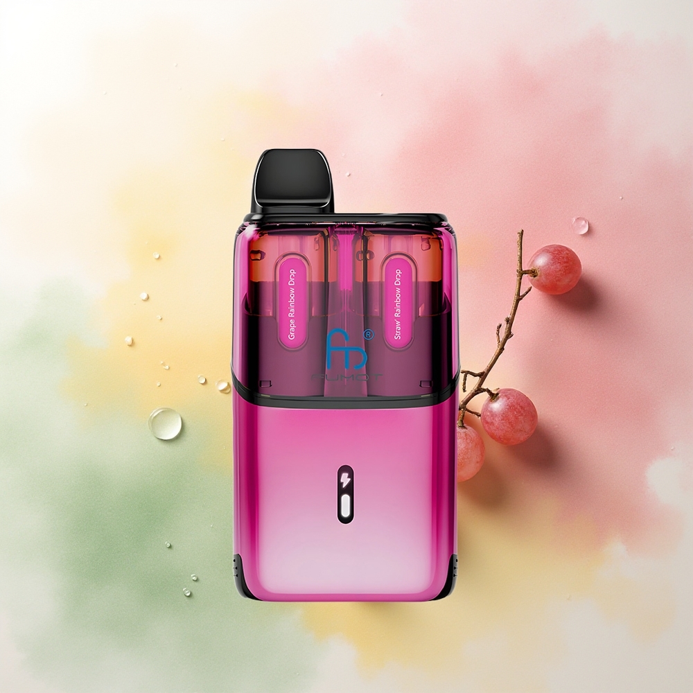 Fumot Ultra T32000 Puffs Strawberry Rainbow Drops - Dual Mesh & Fast Charge