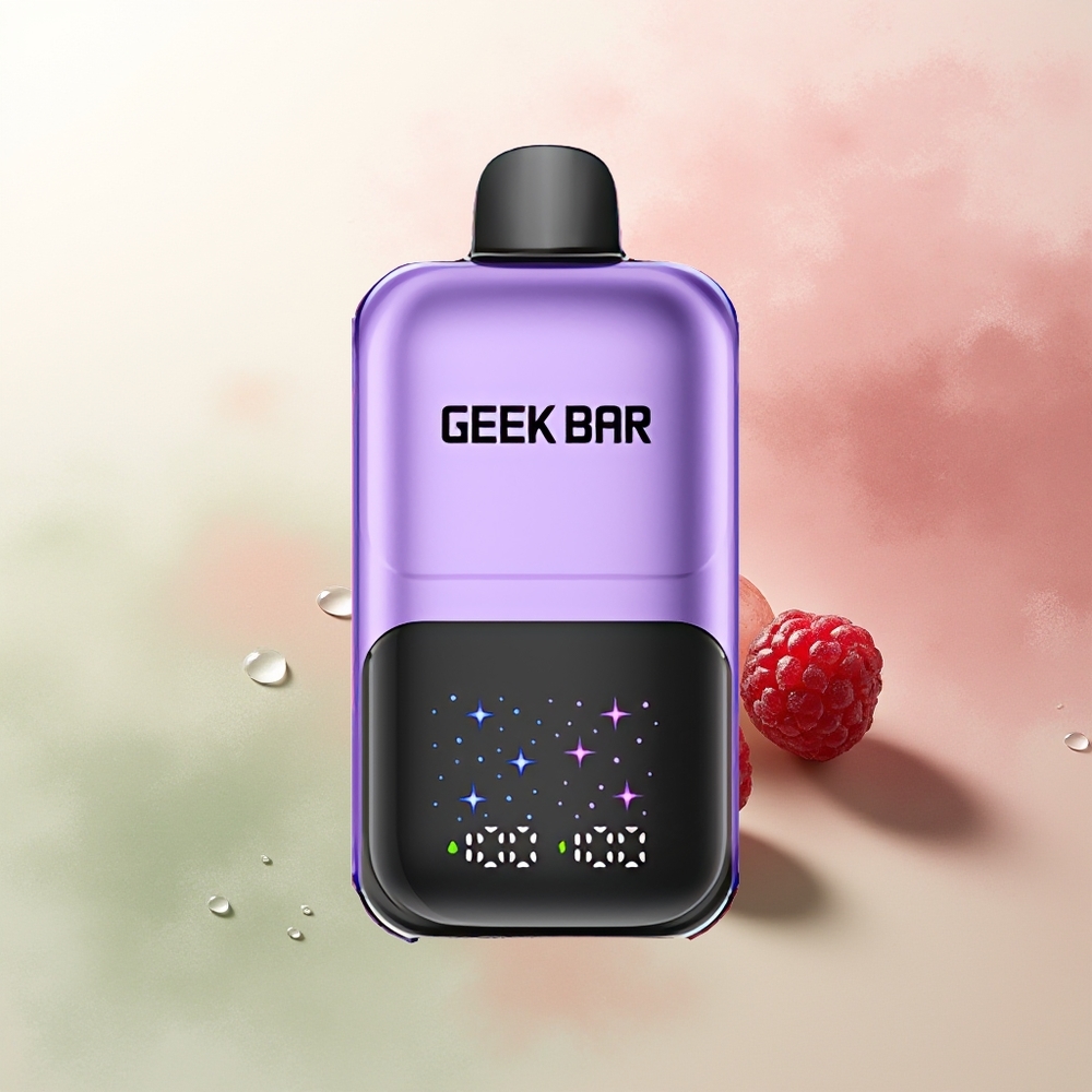 GEEK BAR 2GO 20ml 50000 Puffs Grape & Raspberry with Interactive Screen & Dual Tanks