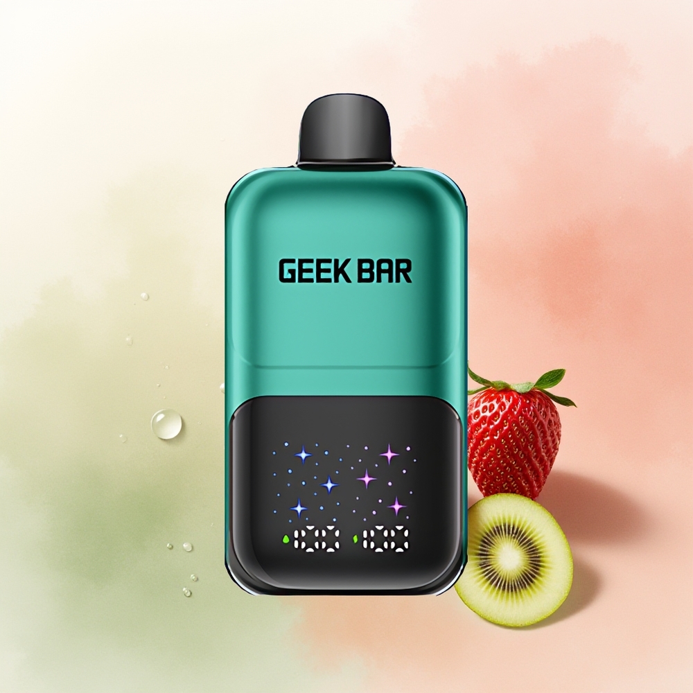 GEEK BAR 2GO 20ml 50000 Puffs Strawberry & Kiwi with Interactive Screen and Dual Tanks